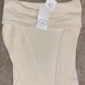 Off the shoulder beige shirt size large